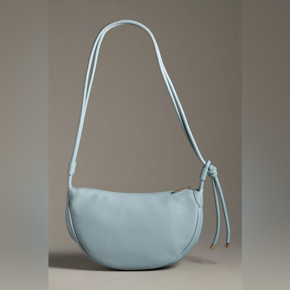 Anthropologie Light Blue Leather Shoulder Bag - NWT